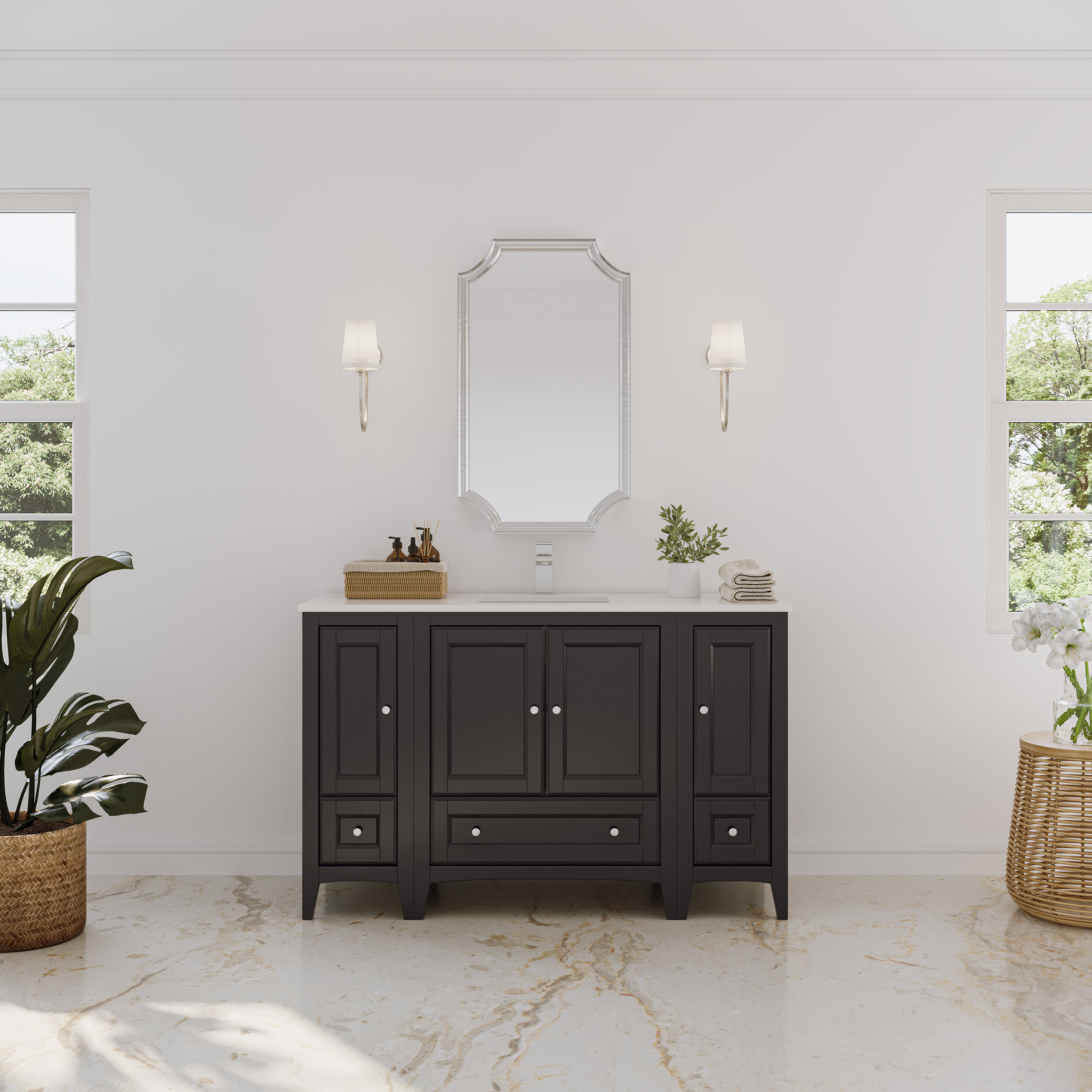 Fresca Formosa Fresca 54" Free-Standing Single Sink Bathroom Vanity Set